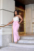 Wide Leg Trousers: Pink